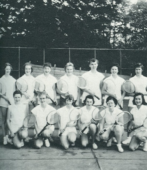 1957 girls' tennis team 